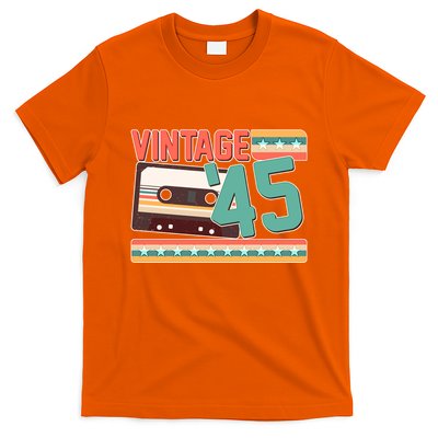 Vintage 1945 80th Birthday Cassette Tape T-Shirt