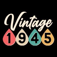 Vintage 1945 80th Birthday Retro Teardrop Design Sweatshirt