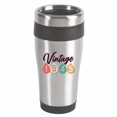 Vintage 1945 80th Birthday Retro Teardrop Design 16oz Travel Tumbler