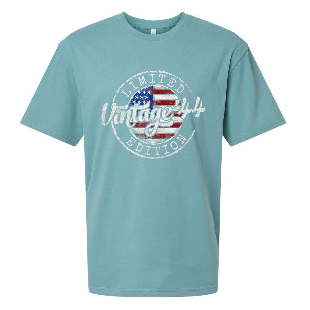 Vintage 1944 81st Birthday 81 Year Old Sueded Cloud Jersey T-Shirt