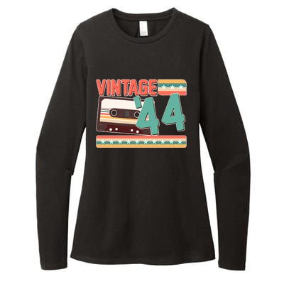 Vintage 1944 80th Birthday Cassette Tape Womens CVC Long Sleeve Shirt