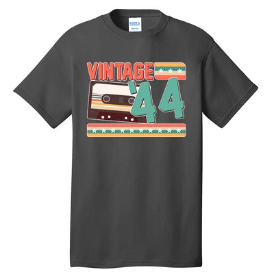 Vintage 1944 80th Birthday Cassette Tape Tall T-Shirt