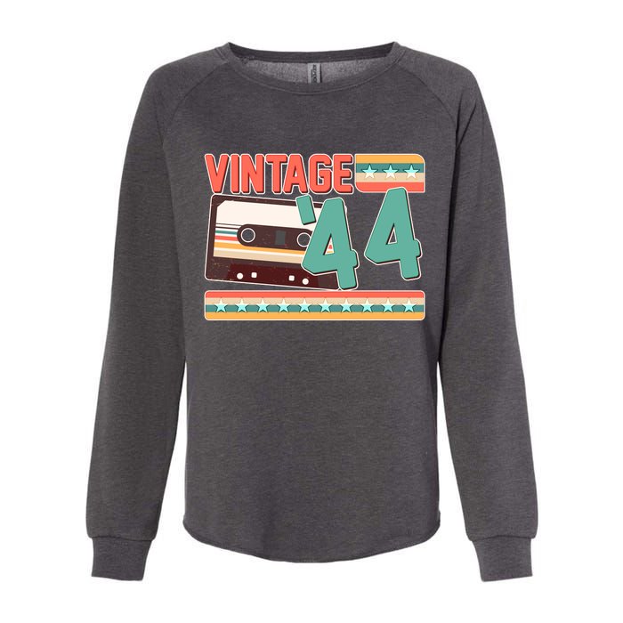 Vintage 1944 80th Birthday Cassette Tape Womens California Wash Sweatshirt