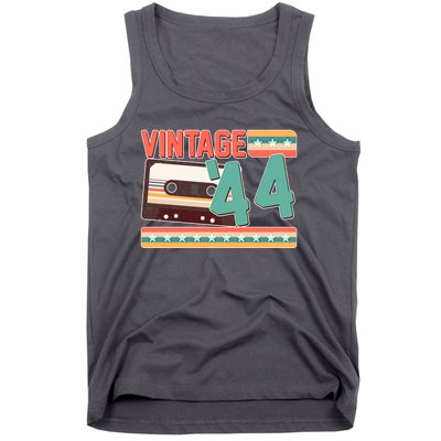 Vintage 1944 80th Birthday Cassette Tape Tank Top