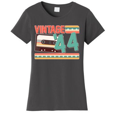 Vintage 1944 80th Birthday Cassette Tape Women's T-Shirt