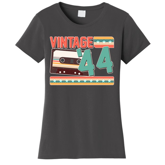 Vintage 1944 80th Birthday Cassette Tape Women's T-Shirt