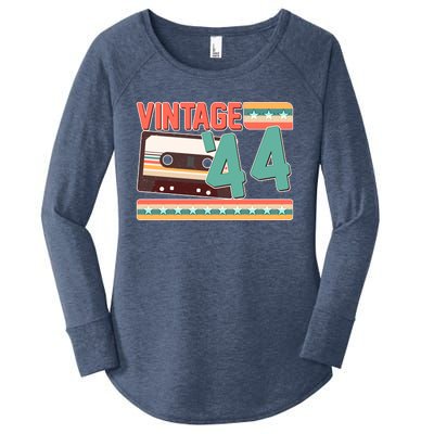 Vintage 1944 80th Birthday Cassette Tape Women's Perfect Tri Tunic Long Sleeve Shirt