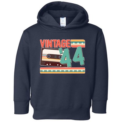 Vintage 1944 80th Birthday Cassette Tape Toddler Hoodie