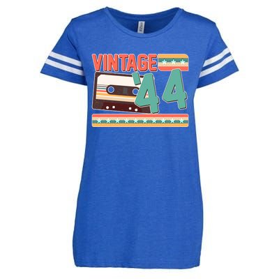 Vintage 1944 80th Birthday Cassette Tape Enza Ladies Jersey Football T-Shirt