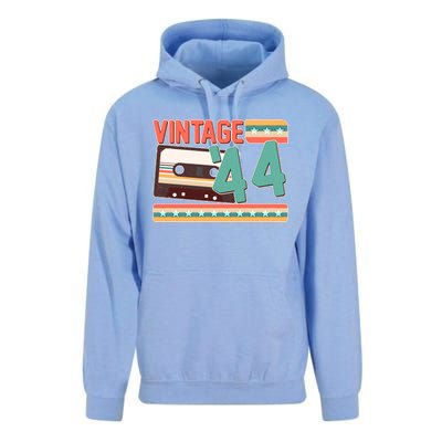 Vintage 1944 80th Birthday Cassette Tape Unisex Surf Hoodie