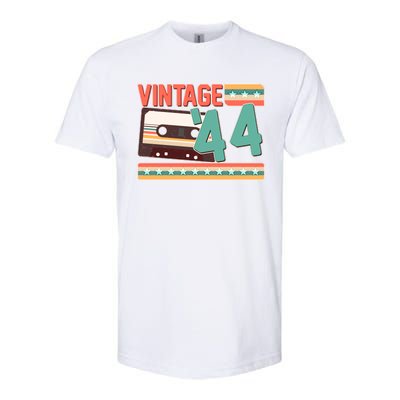 Vintage 1944 80th Birthday Cassette Tape Softstyle® CVC T-Shirt