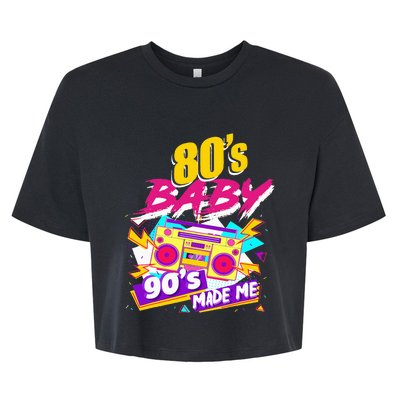 Vintage 1980s 80's Baby 90's Made Me Funny 80's Bella+Canvas Jersey Crop Tee