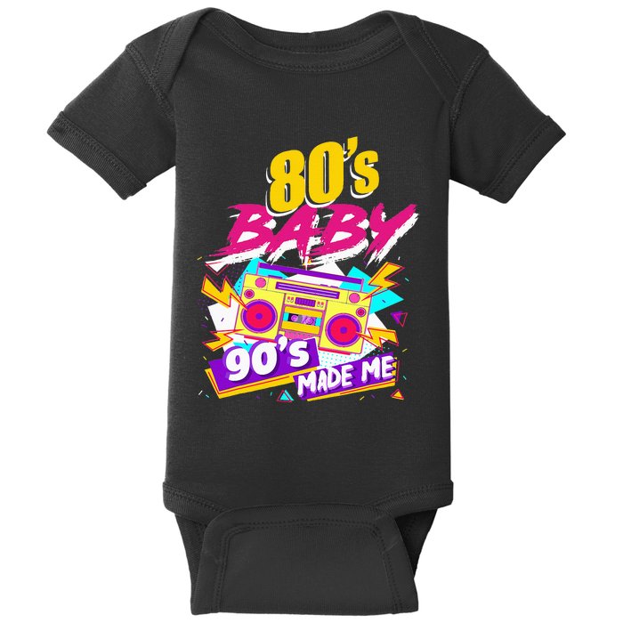 Vintage 1980s 80's Baby 90's Made Me Funny 80's Baby Bodysuit