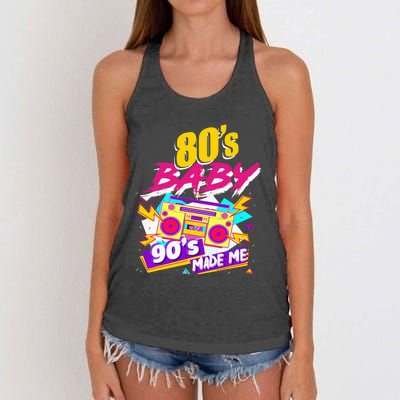 Vintage 1980s 80's Baby 90's Made Me Funny 80's Women's Knotted Racerback Tank