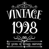 Vintage 1928 97 Years Of Being Awesome 97th Birthday Cooling Performance Crew T-Shirt