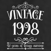 Vintage 1928 97 Years Of Being Awesome 97th Birthday Beanie
