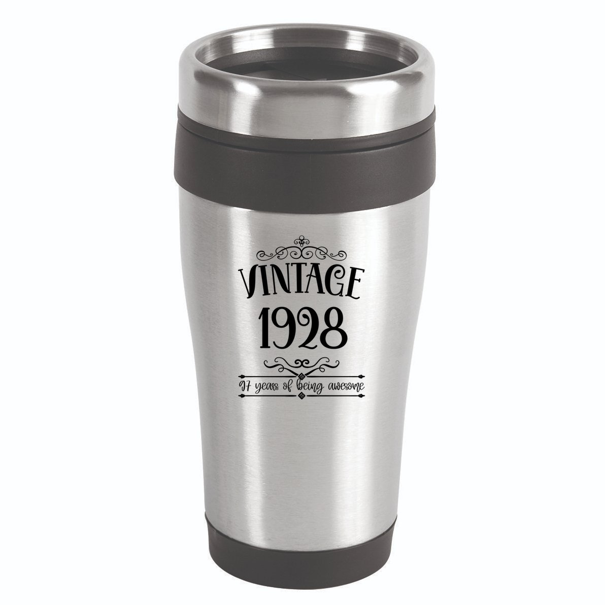 Vintage 1928 97 Years Of Being Awesome 97th Birthday 16oz Travel Tumbler
