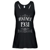 Vintage 1931 94 Years Of Being Awesome 94th Birthday Ladies Essential Flowy Tank