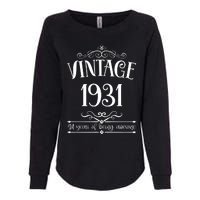 Vintage 1931 94 Years Of Being Awesome 94th Birthday Womens California Wash Sweatshirt