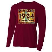 Vintage 1934 90th Birthday Limited Edition Awesome Epic Legend Cooling Performance Long Sleeve Crew