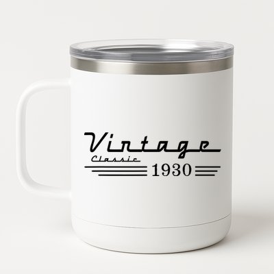 Vintage 1930 92nd Birthday 12 oz Stainless Steel Tumbler Cup