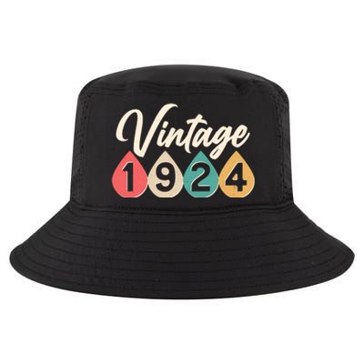 Vintage 1934 90th Birthday Retro Teardrop Design Cool Comfort Performance Bucket Hat