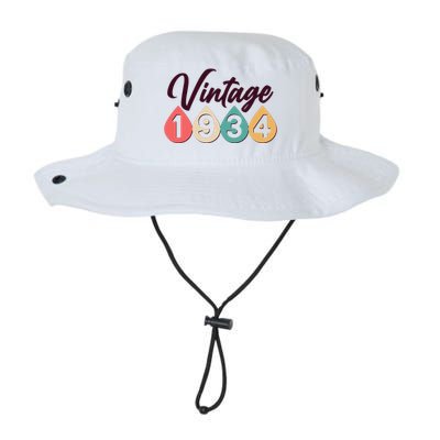 Vintage 1934 90th Birthday Retro Teardrop Design Legacy Cool Fit Booney Bucket Hat