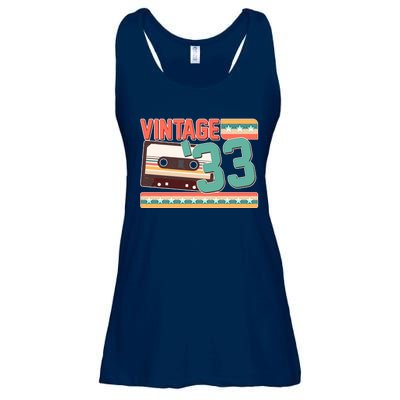 Vintage 1933 90th Birthday Cassette Tape Ladies Essential Flowy Tank