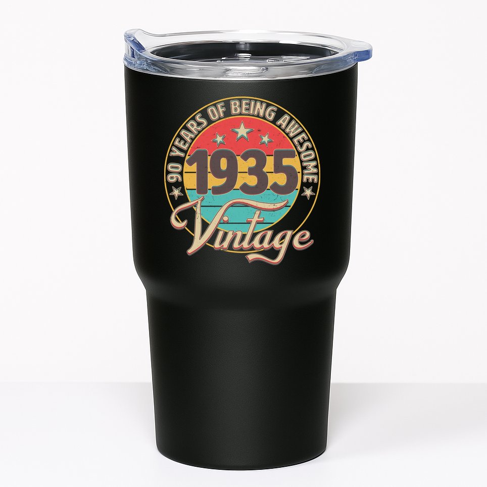 Vintage 1935 90 Years Of Being Awesome Tumbler