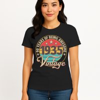 Vintage 1935 90 Years Of Being Awesome Womens T-Shirt