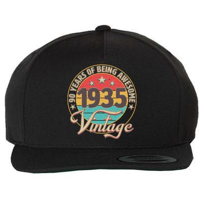Vintage 1935 90 Years Of Being Awesome Wool Snapback Cap