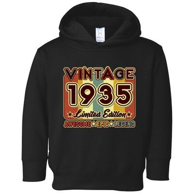 Vintage 1935 90th Birthday Limited Edition Awesome Epic Legend Toddler Hoodie