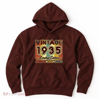 Vintage 1935 90th Birthday Limited Edition Awesome Epic Legend Hoodie