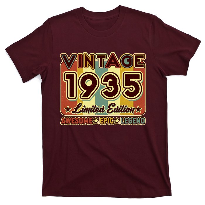 Vintage 1935 90th Birthday Limited Edition Awesome Epic Legend T-Shirt