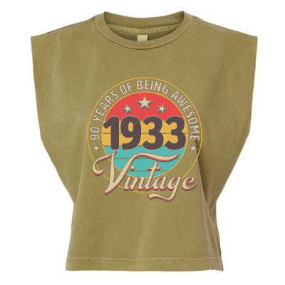 Vintage 1933 90 Years Of Being Awesome Garment-Dyed Women's Muscle Tee