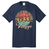 Vintage 1933 90 Years Of Being Awesome Tall T-Shirt