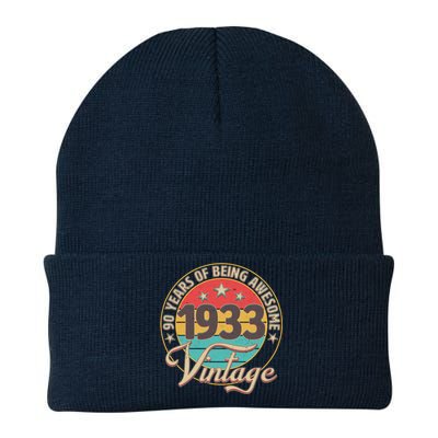 Vintage 1933 90 Years Of Being Awesome Knit Cap Winter Beanie