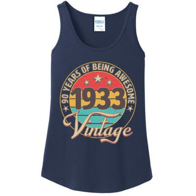 Vintage 1933 90 Years Of Being Awesome Ladies Essential Tank