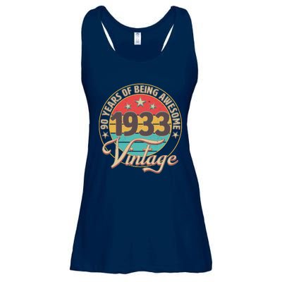 Vintage 1933 90 Years Of Being Awesome Ladies Essential Flowy Tank