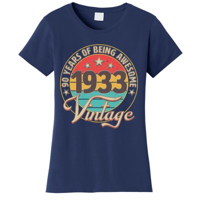 Vintage 1933 90 Years Of Being Awesome Women's T-Shirt