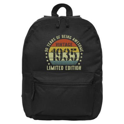 Vintage 1935 90th Birthday Gifts 90 Year Old 16 in Basic Backpack