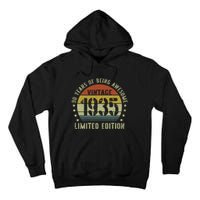 Vintage 1935 90th Birthday Gifts 90 Year Old Tall Hoodie