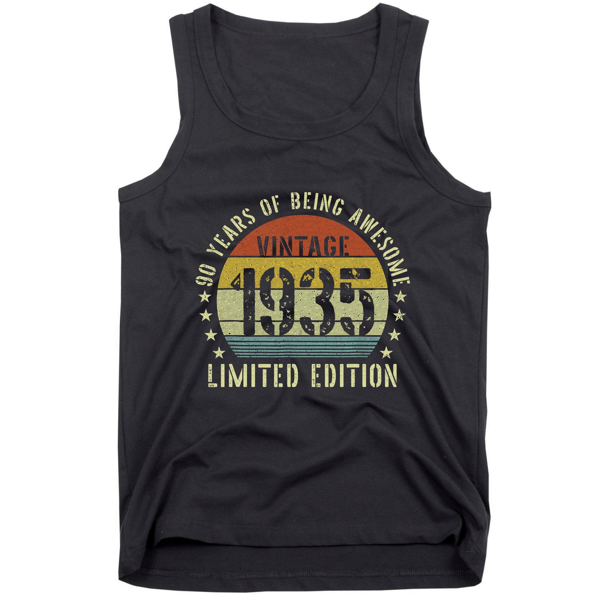 Vintage 1935 90th Birthday Gifts 90 Year Old Tank Top