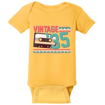 Vintage 1935 90th Birthday Cassette Tape Baby Bodysuit