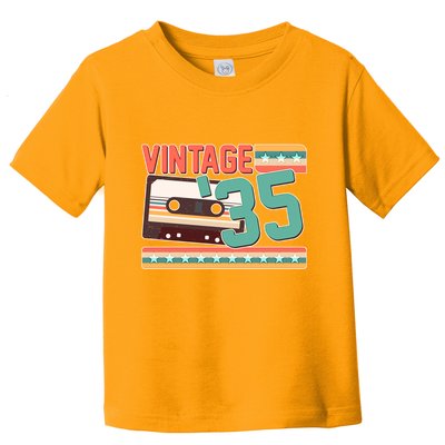 Vintage 1935 90th Birthday Cassette Tape Toddler T-Shirt