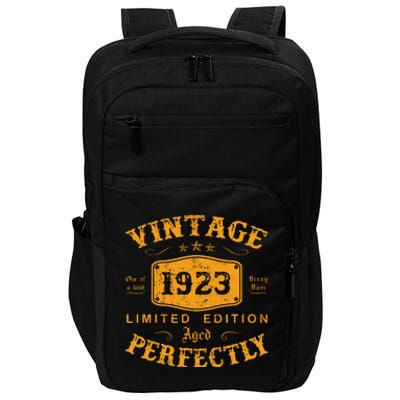 Vintage 1923 99 Birthday Gifts 99th Birthday Gifts Impact Tech Backpack