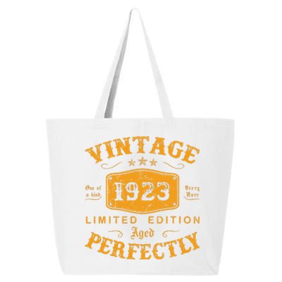 Vintage 1923 99 Birthday Gifts 99th Birthday Gifts 25L Jumbo Tote