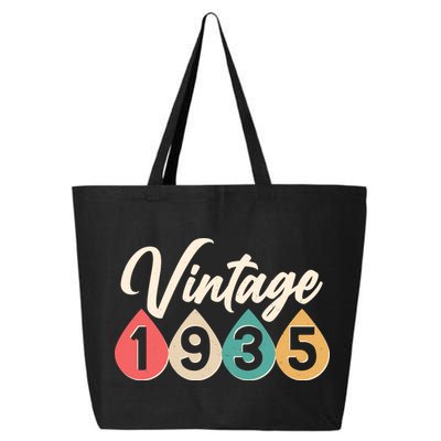 Vintage 1935 90th Birthday Retro Teardrop Design 25L Jumbo Tote