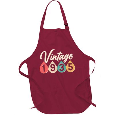 Vintage 1935 90th Birthday Retro Teardrop Design Apron