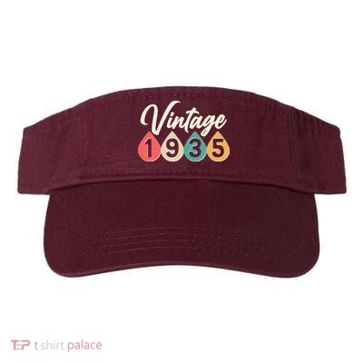 Vintage 1935 90th Birthday Retro Teardrop Design Visor